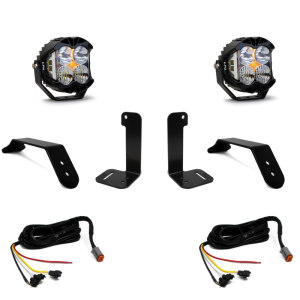 Jeep JT Lights - Baja Designs - Dual LP4 Auxiliary Light Kit w/Upfitter - `18-`27